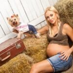 pregnant woman dog